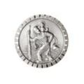 PistolaPeppers Amulett Heiliger Sankt Christophorus Relief Metall Plakette Christopherus 4