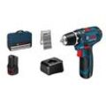 BOSCH Professional GSR 12V-15 Akku-Bohrschrauber 12,0 V, mit 2 Akkus