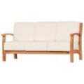 Kai Wiechmann Gartenbank Massives Premium Teak Lounge Sofa 3-Sitzer als exklusives Gartensofa