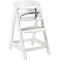 roba® Hochstuhl Treppenhochstuhl Sit Up Click, weiß, aus Holz, weiß