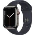 Apple Watch Series 7 GPS + Cellular, 45mm Smartwatch (4,83 cm/1,9 Zoll, Watch OS 8), schwarz