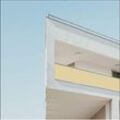 Balkonsichtschutz Balkonbespannung 100% Polyester Sichtschutz Balkonabdeckung / Beige, 75 x 600cm