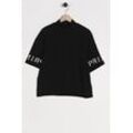 H&M Damen T-Shirt, schwarz, Gr. 34