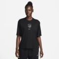 Atlético Madrid Nike Fußball-T-Shirt in lockerer Passform für Damen - Schwarz