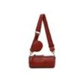 ITALYSHOP24 Gürteltasche Damen Zylinder Crossbody Tasche Umhängetasche Vintage Bodybag