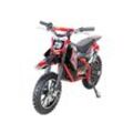 Kinder-Crossbike Gepard, Elektro-Kindermotorrad, 500 Watt, bis 25 km/h, verstärkte Gabel, ab 5 J. (Rot)