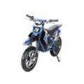 Kinder-Crossbike Gepard, Elektro-Kindermotorrad, 500 Watt, bis 25 km/h, verstärkte Gabel, ab 5 J. (Blau)