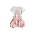 kennydoo Body & Shorts Kinder- Baby Set "Hasenmädchen rosa" (2 teilig) mit niedlichem Design
