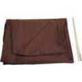 Schutzhülle HHG für Ampelschirm bis 3,5 m, Abdeckhülle Cover mit Reißverschluss braun - brown