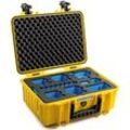 B&W International B&W GoPro Case Typ 4000 für GoPro Hero 9/10 mit Schaumstoffeinsatz 15,6 l - Gelb