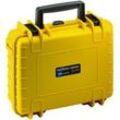 B&W International B&W Outdoor Case Typ 1000 4,1 l - Gelb Inklusive Variabler Facheinteilung