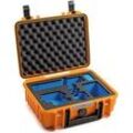 B&W International B&W GoPro Case Typ 1000 für GoPro Hero 9/10 mit Schaumstoffeinsatz 4,1 l - Orange