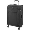 Reisekoffer d&n Travel Line 6404 Trolley 78 cm erweiterbar 4 Rollen 100 l - Schwarz