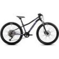 Mountainbike GHOST "Lanao 24 Full Party" Fahrräder Gr. 30 cm, 24 Zoll (60,96 cm), schwarz Hardtail