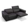 Ledersofa LENOLA 2-Sitzer Couchgarnitur Couch - Grau