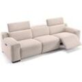 Stoff 3-Sitzer XXL LORETO Relax Sofa Couch - Grau