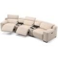 Leder Kinocouch LORETO Relaxsofa - Grau