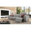 Stoff BIG Sofa CUPELLO Funktionssofa - grau