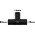 WamSter® T Schlauchverbinder Pipe Connector 25mm Durchmesser