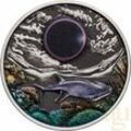2 Unzen Silbermünze Australien Ningaloo Eclipse 2023 - Antik Finish coloriert