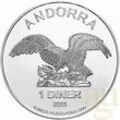 1 Unze Silbermünze Andorra Eagle