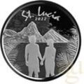 1 Unze Silbermünze EC8 St. Lucia - Couple 2022