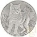 5 Unzen Silbermünze Fiji Cats 2022 - Antik Finish