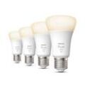 Philips Hue White E27 Viererpack 800lm - weiß