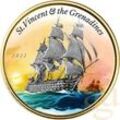 1 Unze Goldmünze EC8 St. Vincent & The Grenadines - Warship 2022 - coloriert