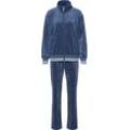 RÖSCH New Romance Loungewear-Anzug, Reißverschluss, Gummibund, uni, für Damen, blau, 36