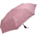 ESPRIT Easymatic Light Regenschirm, Metallic-Print, für Damen, rosa