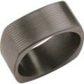 JOOP! Herren Ring, Edelstahl, grau