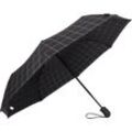 ESPRIT Regenschirm, kariert, für Damen und Herren, schwarz