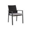 Niehoff Nancer Stuhl Aluminium ohne Kissen Grau/Anthrazit Aluminium/Stoffbezug