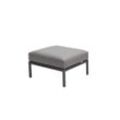 Solpuri Club Lounge Hocker inkl. Polster anthracite/Anthracite Aluminium/String Flex