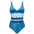 Sunflair Badeanzug Beach Fashion blue white Badeanzug mit Softcups und Shapewear