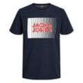JACK & JONES - T-Shirt LOGO in navy blazer, Gr.140