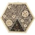 CJ Wildlife Insektenhaus Hexagon natur 8 x 33,6 x 33,6 cm