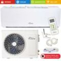 Reykir Split Klimagerät Klimaanlage mit 9000 BTU, inkl. Zubehör, Wandhalterung und UV-C Reinigung