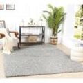 Teppich Hochflor Wohnzimmer Soft Weich Shaggy Einfarbig Grau 100 x 200 cm - Surya