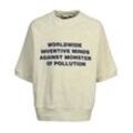 Bobo Choses - Sweatshirt WORLDWIDE in bone white, Gr.98