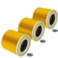 Vhbw - 3x Set Patronenfilter Ersatz für Kärcher 6.414-552.0 kompatibel mit Kärcher Nasssauger-Trockensauger, Waschsauger, Mehrzwecksauger
