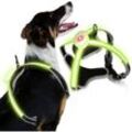 Hundegeschirre led Verstellbar Welpen-Geschirr Atmungsaktiv Hunde Brustgeschirr s - Vingo