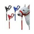 Trade Shop Traesio - maulkorb training hund nylon halsband gürtel verstellbar grösse s m l resistent m