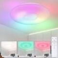 LED Deckenleuchte Night Light Funktion mit RGB Regenbogeneffekt klar weiß opal