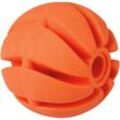 Hundespielball ( Orange ) Ø7cm, 2er Pack Spielball (100% tpe) Snackball, Zahnpflege, Hundespielzeug Wurfspielzeug, Spiralball für Hunde - Orange