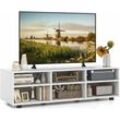 Costway - TV-Schrank Fernsehschrank Holz TV-Ständer Fernseher Fernsehtisch mit Regale, Sideboard Wohnzimmerschrank Küchenschrank