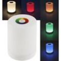 Led Tischleuchte Touch rgb Warmweiß tragbare Nachttischlampe mit Akku Farbig rgb einstellbar + Farbwechsel Funktion i Dimmbar Wiederaufladbar per usb