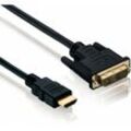 Anschlusskabel, hdmi Stecker/ dvi-d 18+1 St, full hd, basic, 1,5m, schwarz (302054) - Helos