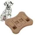 Intelligenzspielzeug für Hunde, interaktives Futterspielzeug, Leckerli verstecken, Schnüffelspiel, mdf, natur - Relaxdays